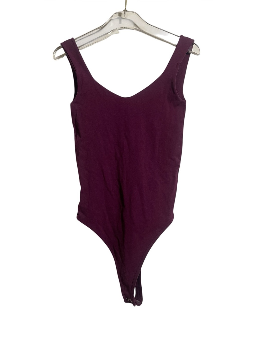 NWOT Free People Intimately Deep Purple Plum Sleeveless Bodysuit